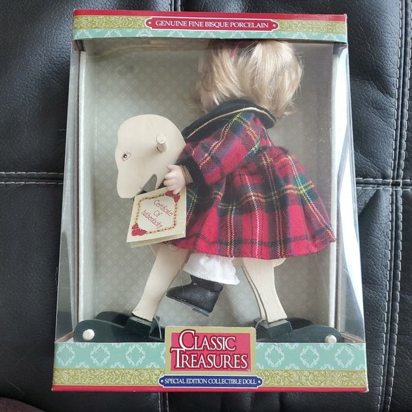 Classic Treasures - Girl Rockinghorse Special Edition Collectible Doll New - Picture 1 of 8